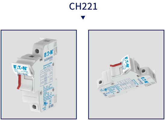 CH221DU Series ตัวยึดฟิวส์แบบแยกส่วน Bussmann 22x58cm 1000VDC
