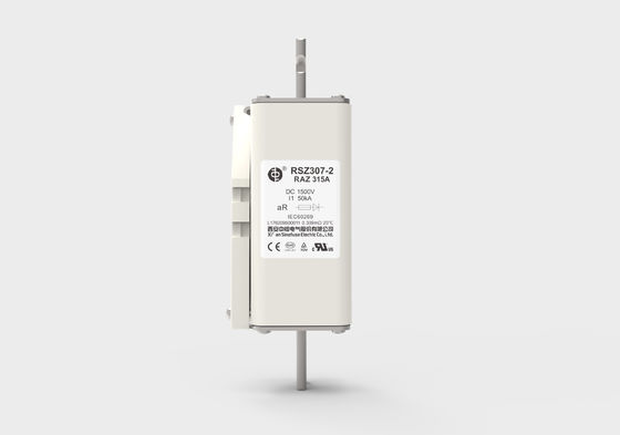 315A 1500VDC Sel Bahan Bakar EV Fuse Untuk Mesin Hidrogen Bahan Bakar Hibrid Listrik RSZ307-2-RAZ