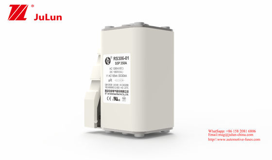 รถยนต์ไฟฟ้า ROHS ไดรฟ์ฟิวส์ 350A 1000V แรงดันสูง ประเภทชิป ฟังก์ชั่นรีเซ็ตอัตโนมัติ