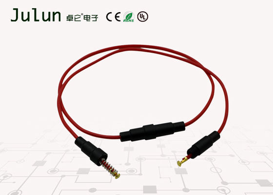 Inline Kaca Tegangan Rendah Fuse Holder Solder Type Witih Black Nylon Body