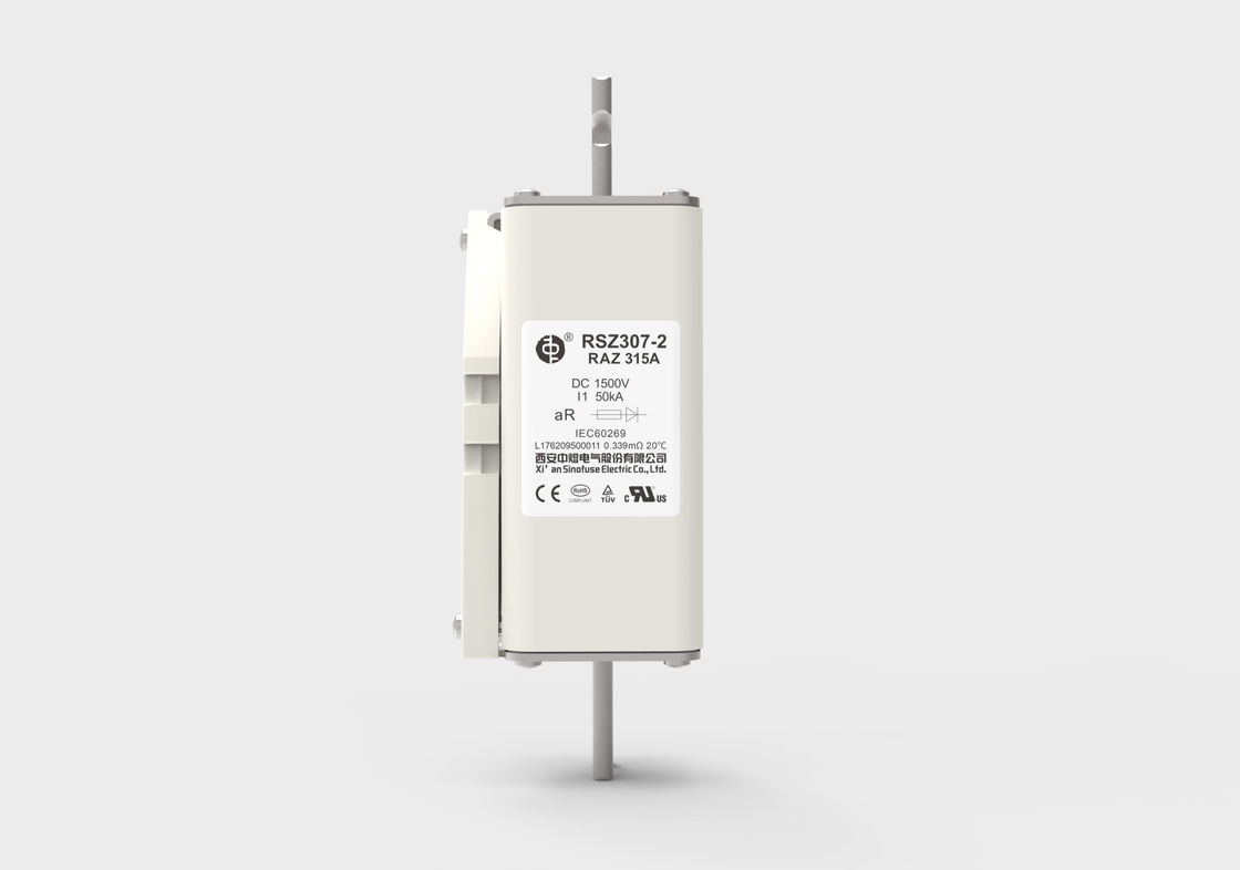 315A 1500VDC Sel Bahan Bakar EV Fuse Untuk Mesin Hidrogen Bahan Bakar Hibrid Listrik RSZ307-2-RAZ