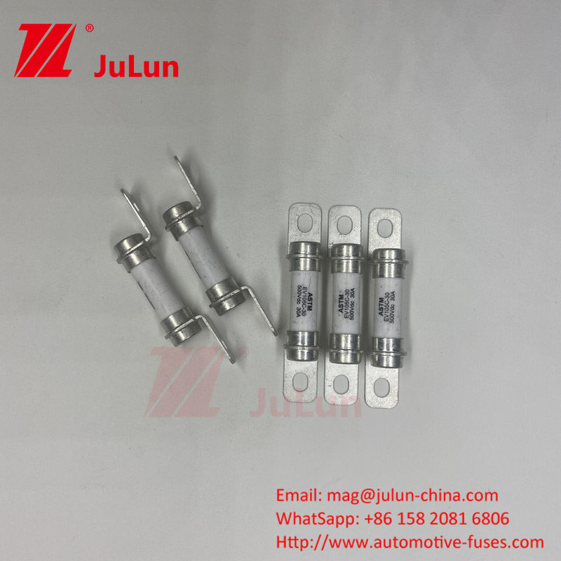 tubo ceramico 20A30A40A fusibile per veicoli elettrici 500VDC bullone M6 bullone