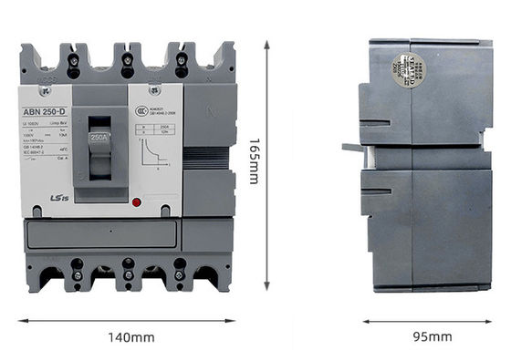 ABN Series Plastic Shell DC Circuit Breaker DC100V 250A 20KA untuk Fotovoltaik