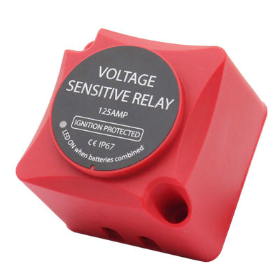 RV Yacht Ship Dual Battery Isolator Automatic Charging Relay 12V 125A