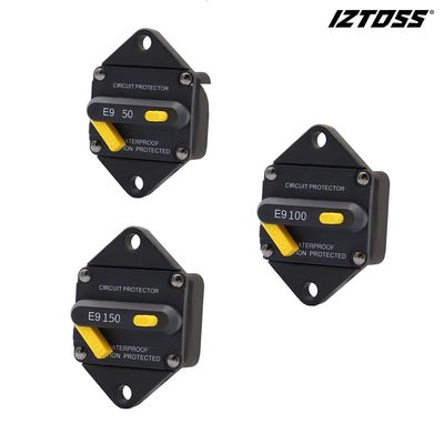 Disjoncteur remis à zéro manuel IP67 12-48V de la protection 30-150A de batterie de la voiture rv