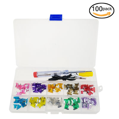 Larghezza di assicurazione 1cm degli insiemi di Mini Micro Fuse Zinc Tablet 100 delle scatole di plastica