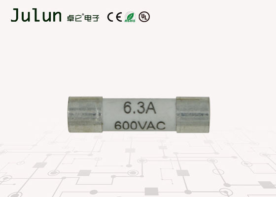 600V AC 6.3A Hoogspanningszekering 5mm X 20mm Vrije Halogeen van de Zekerings het Snelle Onderbreking