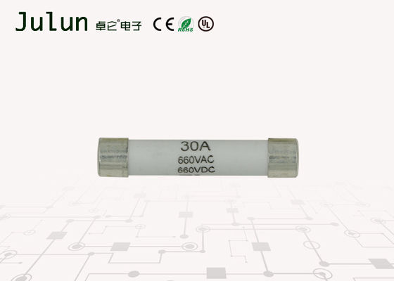 Cylindrical Cap High Voltage Fuse 30Ma  Quick Break Fast Blow Fuse 660v Ac / 660v Dc 6x30mm