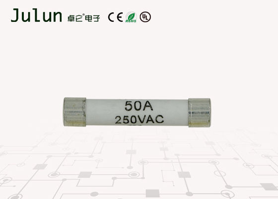 รวดเร็วทำหน้าที่ 250 โวลต์ 50 แอมป์ Ac ฟิวส์วงจรป้องกันฟิวส์ 6x30 มิลลิเมตรฮาโลเจนฟรี