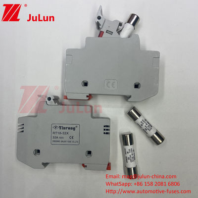 Solar PV Ceramic Fuse Holder With Breaking Capacity 1000VAC/DC 300A Ceramic Fast-Acting Fuse For Photovoltaic Ch