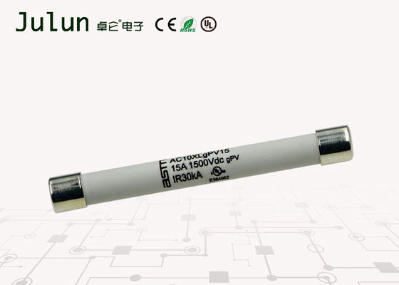 Photovoltaic Dc High Voltage Fuse 1500 Volt 10x85mm 30 KA Rated Breaking Capacity