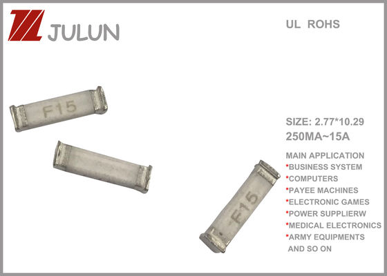 15A Ceramic SMD Thermal Fuse Dengan Fungsi Perlindungan Saat Ini
