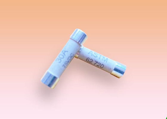 Yüksek Akım Gecikmesi 63V 6x25mm Seramik Tüp Sigortalar UL248-1 / UL248-14