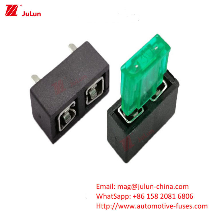 Compact EU UL Circuit Breaker For Automobiles ANM Fork Peg Type Dual Car Fuse Holder One In Double Out Large Fu
