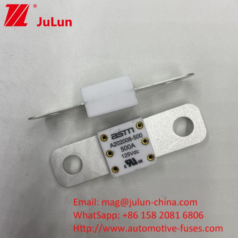 125VDC 150A A202008 Fast Charging Electric Vehicle Fuse For Transportation Vehicles 100A 150A 200A 250A 300A 350A 400A 500A